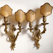 Coppia Applique Bronzo Dorato