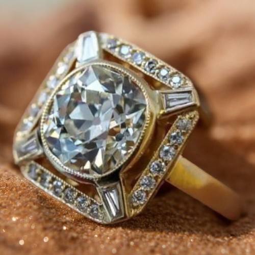 Anello fidanzamento oro - di,