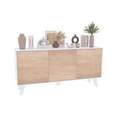 Credenza moderna mobile madia multi spazio bianco 3 ante salotto soggiorno sala