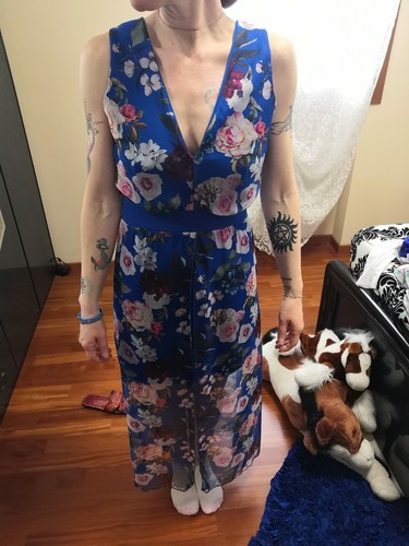 Vestito fiori taglia m - taglia,
