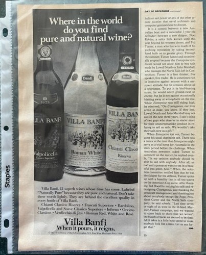 Pubblicità rivista 1977 - , villa