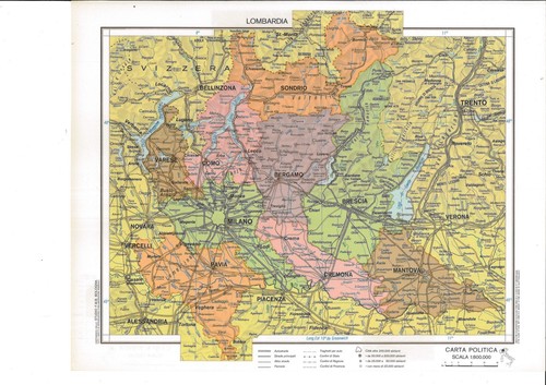 Lombardia cartina geografica - cartina,