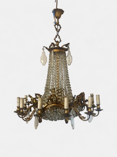 Lampadario bronzo e - in,
