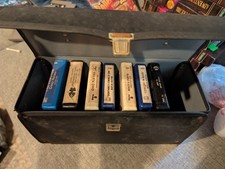 Lot 7 8 track tapes w/ Case