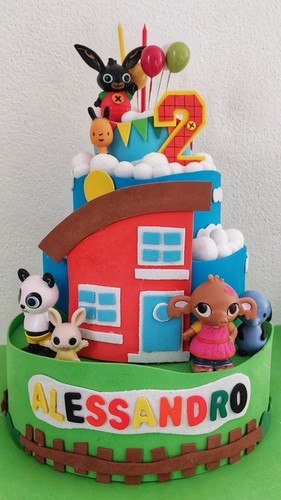 Torta scenografica bing - torta,