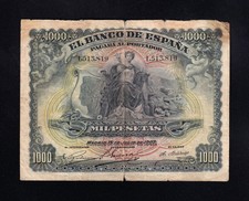 1000 PESETAS 1907 SIN SERIE