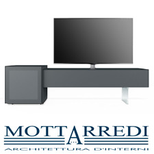 MOBILE IN VETRO PORTA TV FINO A 65" MUNARI NAKED HIGH GLASS - Chiama x sconto