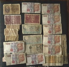 LOTTO DI 21 BANCONOTE DI