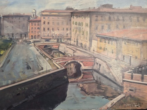 Dipinto olio tela le - olio, su
