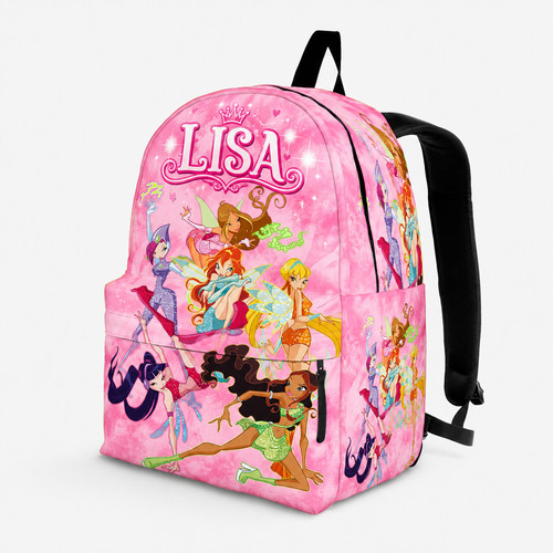 Zaino fata rosa personalizzato - zaino,