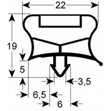 GUARNIZIONE AD INCASTRO 1480x640 ALPENINOX ELECTROLUX PROFESSIONAL WHIRLPOOL - I