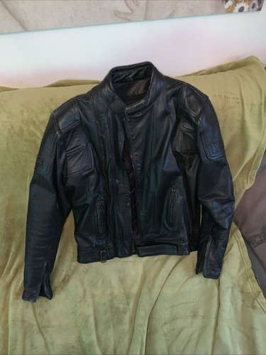 Giacca moto vera pelle - in,