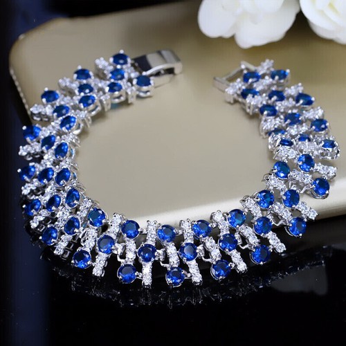 Bracciale tennis largo zirconi