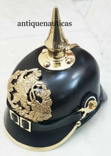 Elmetto Pickelhaube tedesco in ottone prima guerra mondiale elmetto Spike da ...