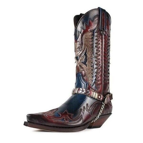 Scarpe stivali cowboy uomo