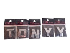 Lettere adesive cromate Come