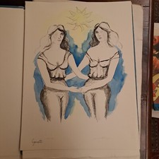 LITOGRAFIA 1985 ANNA CERUTI