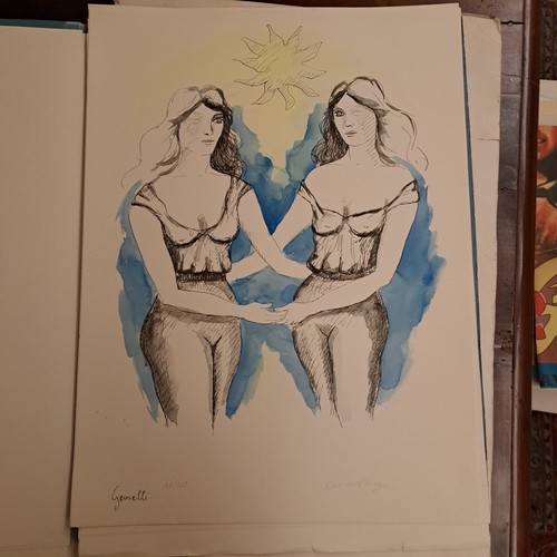 Litografia 1985 anna - anna, ceruti