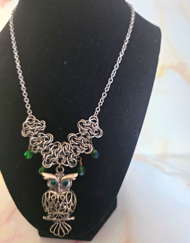 Collana con ciondolo gufo