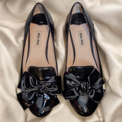 Ballerine miu nere con - miu,
