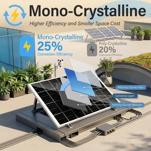 Pannello solare 12v monofor - solare,