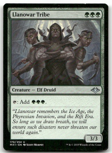 Llanowar tribe 170 - llanowar, (lp)