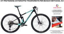KIT PELLICOLA PROTEZIONE TRASPARENTE PER TELAIO BICI BIANCHI METHANOL 9.3 MTB