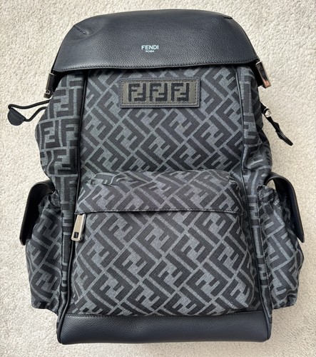 Zaino fendi jacquard blu - zaino, ff