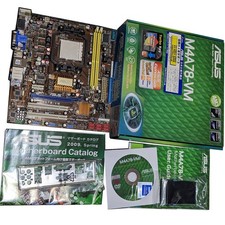 ASUS M4A78-VM Scheda Madre Presa AM2+AM3 Usato Bios Updated Testato