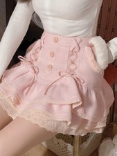 Lolita Mini Skirt Lace Casual