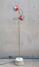 ECCEZIONALE LAMPADA VINTAGE PIANTANA DA PAVIMENTO CON BASE IN MARMO