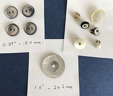 11 bottoni vintage tondi/ovali