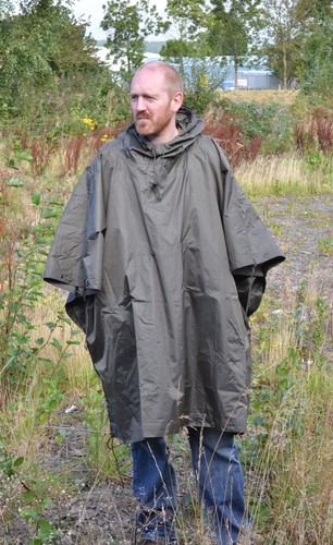Poncho ripstop verde oliva - ripstop,