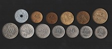 GRECIA 13 MONETE ANNI DIVERSI