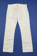 Meltin pot mark jeans uomo usato W36 tg 50 gamba dritta white denim man T8653