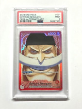 One Piece TCG PSA 9 EDWARD NEWGATE Alt Art OP02-001 L OP-02 OP2 - 2023 ENGLISH