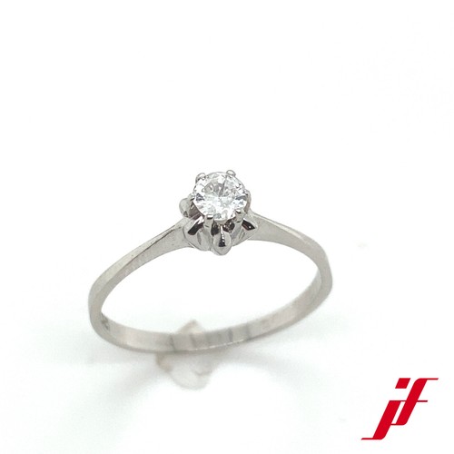 Anello 585 oro bianco con - in,