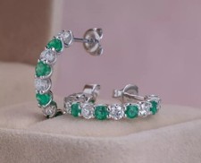 Orecchini a cerchio 2 ct