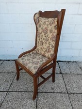 POLTRONA DA SALOTTO, "CON ORECCHIE", PRIMI '800, NOCE, DIM 58 X 48 HS 46 HT 123 