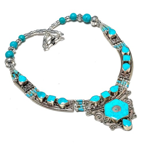 Collana tibetana con - , pietre