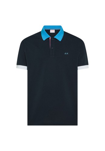Polo uomo sun68 blue navy - polo,
