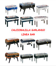 Calciobalilla Garlando con gettoniera vari modelli  professionale linea bar