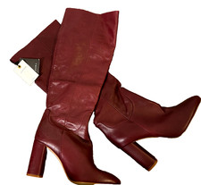 NEW Zara Burgundy Red High
