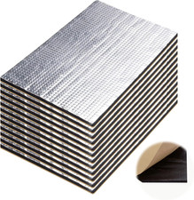 12 Tappetini Isolanti per Auto, 5 Mm, Isolamento Acustico, 40 X 25 Cm, Protezion