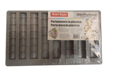 PORTA MONETE CASSA PLASTICA 258x150x44mm RACCOGLITORE SOLDI EURO