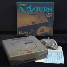 Console VICTOR V SATURN RG-JX2 SEGA NTSC-J testata numero di serie...
