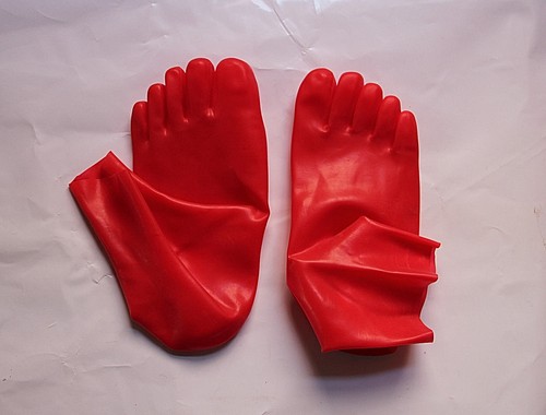 Chaussettes latex avec orteils - chaussettes,