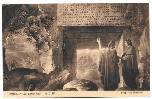 Antica cartolina illustrata - antica,
