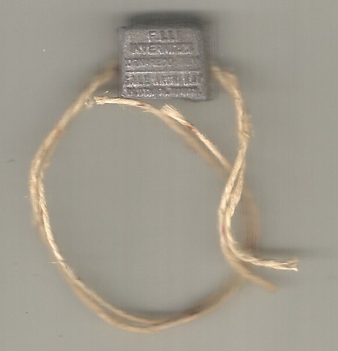 Sigillo piombo 1 2x1 - piombo, cm.