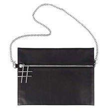 DUDU Women Black Leather Chain
